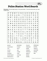 Police Station Word Search