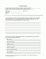 Reading Pledge