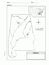 Map of Alabama