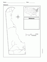 Map of Delaware