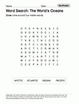 Word Search: The World's Oceans