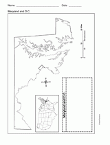 Map of Maryland & DC