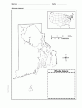 Map of Rhode Island