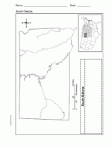 Map of South Dakota