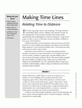Making Time Lines: Relating Time to Distance