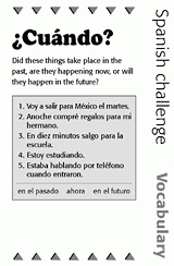Spanish Vocabulary Challenge: Past, Present, or Future?