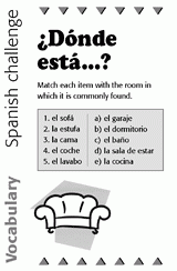 Spanish Vocabulary Challenge: Furniture