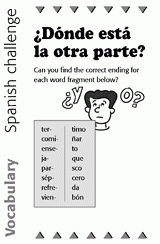 Spanish Vocabulary Challenge: Fragments