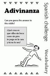 Spanish Vocabulary Challenge: Riddle 2