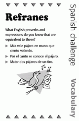 Spanish Vocabulary Challenge: Proverbs