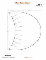 Basic Visor Hat Costume Pattern