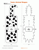 Animal Shapes Tunic Costume Pattern