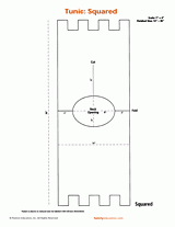 Squared Tunic Costume Pattern