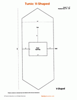 V-Shaped Tunic Costume Pattern