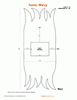 Wavy Tunic Costume Pattern