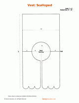 Scalloped Vest Costume Pattern