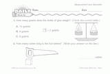 Math Warm-Up 154 for Gr. 1 & 2: Measurement & Geometry