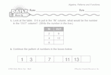 Math Warm-Up 240 for Gr. 1 & 2: Algebra, Patterns & Functions