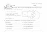 Math Warm-Up 21 for Gr. 3 & 4: Numbers and Numeration