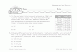 Math Warm-Up 145 for Gr. 3 & 4: Measurement & Geometry
