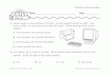 Math Warm-Up 35 for Gr. 3 & 4: Numbers and Numeration