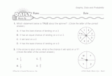 Math Warm-Up 171 for Gr. 5 & 6: Graphs, Data & Probability