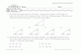 Math Warm-Up 132 for Gr. 5 & 6: Measurement & Geometry