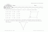 Math Warm-Up 135 for Gr. 5 & 6: Measurement & Geometry