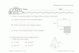 Math Warm-Up 141 for Gr. 5 & 6: Measurement & Geometry