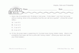 Math Warm-Up 193 for Gr. 5 & 6: Graphs, Data & Probability