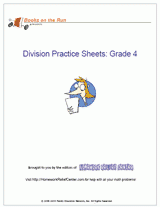 Division Practice Sheets Printable Book (Gr. 4)