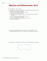 Matrices and Determinants, Set 2