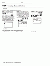 TI-81 Generating Random Numbers