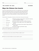 How the Chinese Use Insects