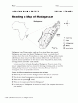Reading a Map of Madagascar