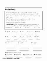 Division Facts I