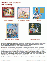 Eve Bunting: A Teacher's Guide to Her Books (Literature Printable, 2nd ...