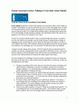 Preventing Teen Suicide: Parents' Guide for Talking to Kids