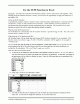 Use the SUM Function in Excel