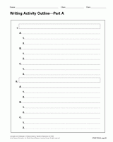 Writing Activity Outline–Part A and B