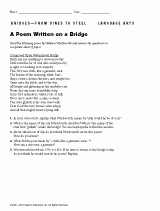 A Poem Written on a Bridge