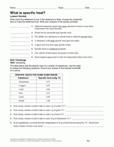 What Is Specific Heat?