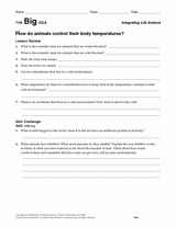 How Do Animals Control Their Body Temperature?