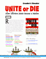 Unite or Die: How 13 States Became a Nation Reader's Theater