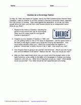 Quebec as a Sovereign Nation