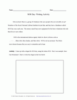 SOS Day Writing Activity