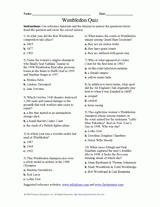 Wimbledon Quiz