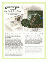 Q&A with Kathryn Lasky about One Beetle Too Many