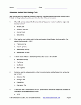 American Indian War History Quiz