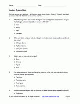 Ancient Greece Quiz